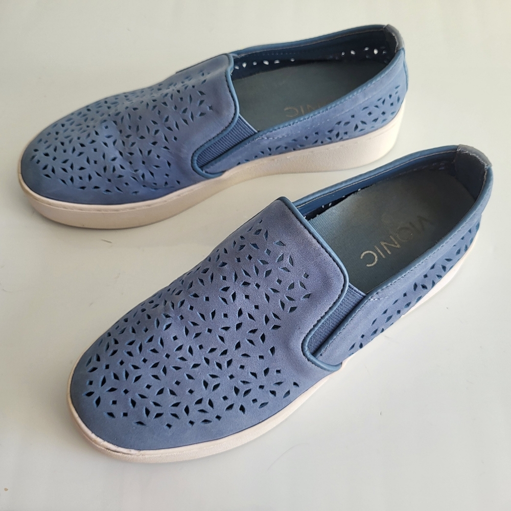 Vionic Blue Slip-On Shoes - Picture 9 of 10